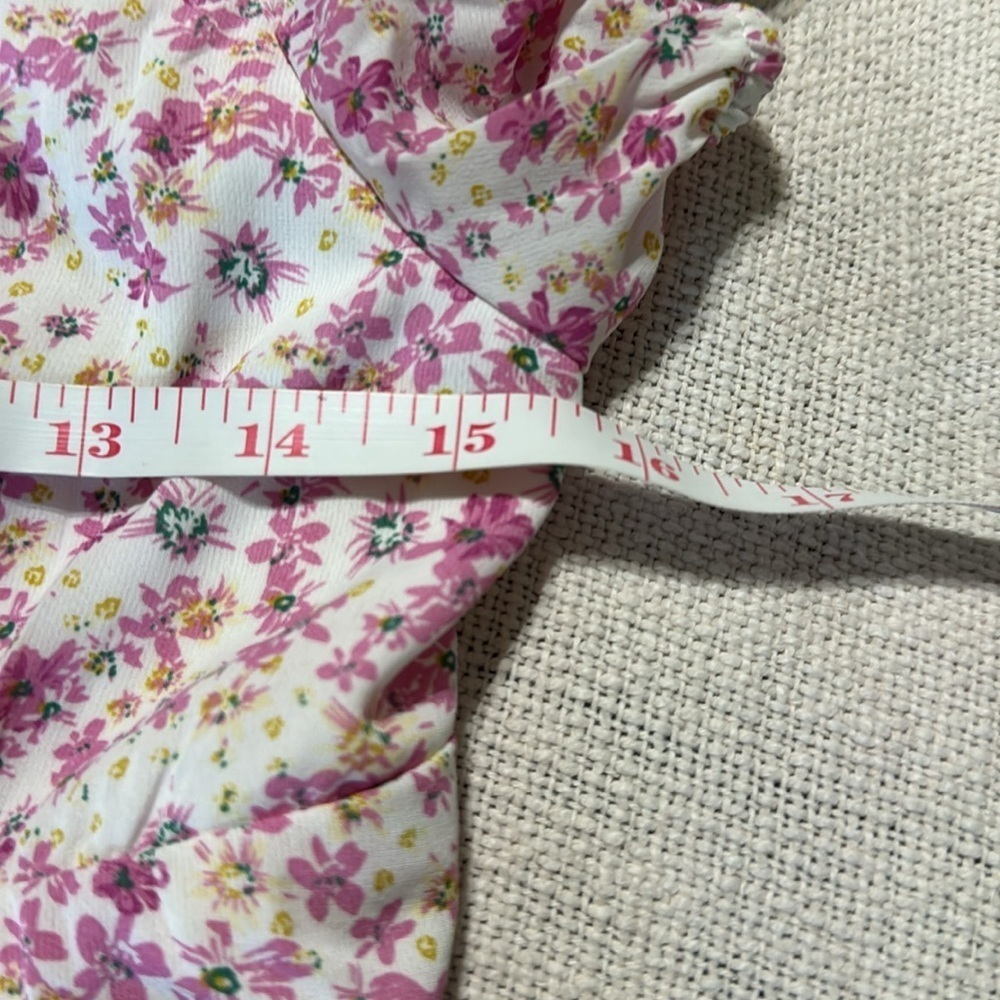 Princess Polly NWOT Romantic Flower Pattern Ruched Dress - Picture 7 of 15